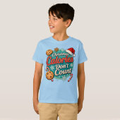 Christmas Calories Don’t Count Funny Santa Claus T-Shirt (Vorne ganz)