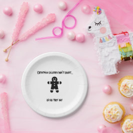 CHRISTMAS CALORIES ZÄHLEN NICHT PAPPTELLER