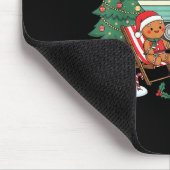 Christmas Camng Gingerbread Campfire Tree Santa Ha Mousepad (Ecke)