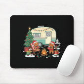 Christmas Camng Gingerbread Campfire Tree Santa Ha Mousepad (Mit Mouse)