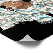 Christmas Camo Hunting Reindeer Pajamas With Deer Poster (Ecke)