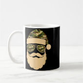 Christmas Camo Santa Sungles Hat Beard Cool Milita Kaffeetasse (Links)