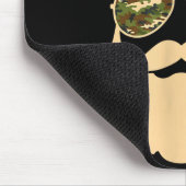 Christmas Camo Santa Sungles Hat Beard Cool Milita Mousepad (Ecke)