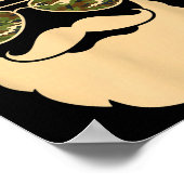 Christmas Camo Santa Sungles Hat Beard Cool Milita Poster (Ecke)
