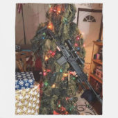 CHRISTMAS CAMOUFLAGE FLEECEDECKE (Vorderseite)