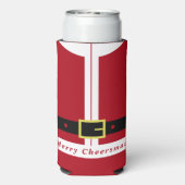 Christmas Can Cooler Funny Santa Claus Design Selters Dosenkühler (Seltzer Rückseite)