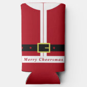 Christmas Can Cooler Funny Santa Claus Design Selters Dosenkühler (Rückseite)