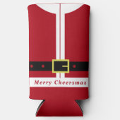Christmas Can Cooler Funny Santa Claus Design Selters Dosenkühler (Vorderseite)