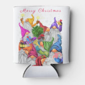 Christmas Can Cooler Happy Gnomes Party Dosenkühler (Vorderseite)