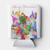 Christmas Can Cooler Happy Gnomes Party Dosenkühler (Rückseite)