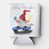 Christmas Can Cooler Skater mit Geschenken gewinne Dosenkühler (Vorderseite)