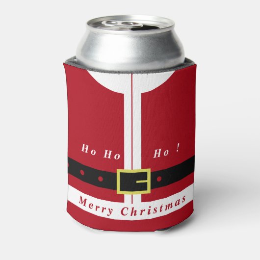 Christmas Can Cooler Weihnachtsmann gibt Funny ein Dosenkühler (Kanne Rückseite)