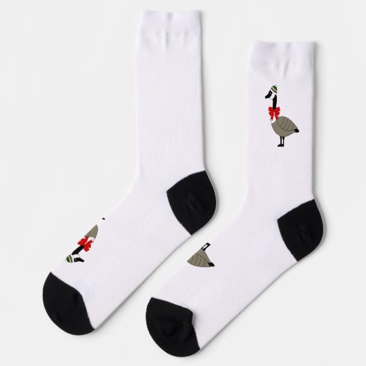 Christmas Canadian Goose Crew Socks Socken (Linkes Detail)