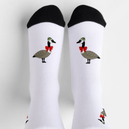 Christmas Canadian Goose Crew Socks Socken