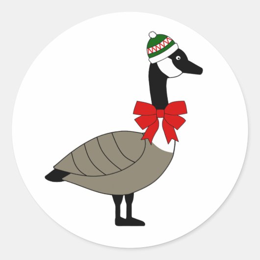 Christmas Canadian Goose Stickers (Vorderseite)