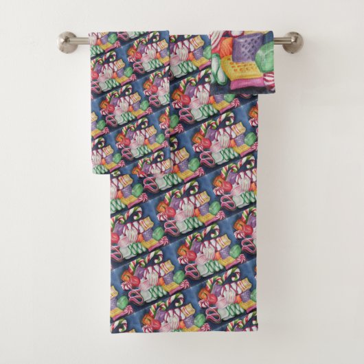 CHRISTMAS CANDIES BADHANDTUCH SET (Insitu)