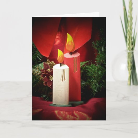 Christmas candle feiertagskarte (Vorderseite)