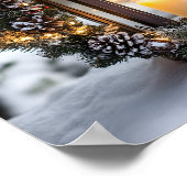 Christmas Candle Lantern Poster (Ecke)