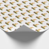 Christmas Candle wrapping paper Geschenkpapier (Ecke)