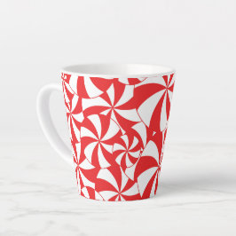 Christmas Candy Cane Coffee Mug Red and White Cup Milchtasse