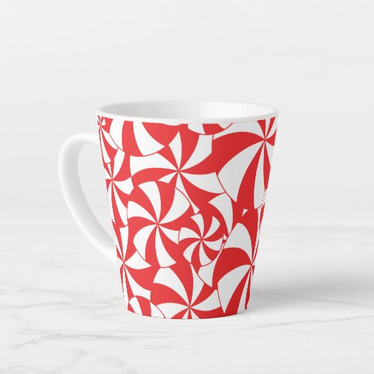 Christmas Candy Cane Coffee Mug Red and White Cup Milchtasse (Linke Ecke)