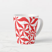 Christmas Candy Cane Coffee Mug Red and White Cup Milchtasse (Rechte Ecke)