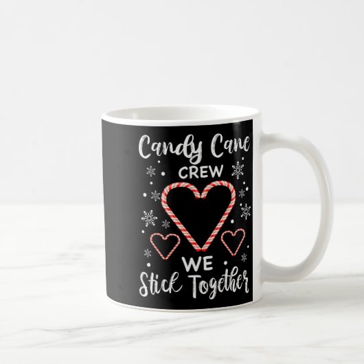 Christmas Candy Cane Crew Heart Holiday Family Can Kaffeetasse (Rechts)