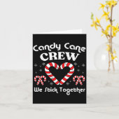 Christmas Candy Cane Crew Stick Together Xmas Wome Karte (Gelbe Blume)