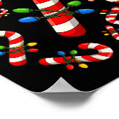 Christmas Candy Cane Crew Xmas Holiday Family Matc Poster (Ecke)