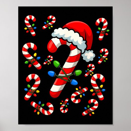 Christmas Candy Cane Crew Xmas Holiday Family Matc Poster (Vorne)