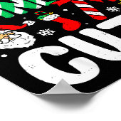 Christmas Candy Cane Cutie Xmas Holiday Toddler Ki Poster (Ecke)