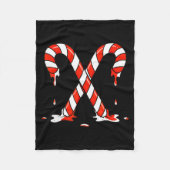 Christmas Candy Cane Drip Boys Girls Kids  Fleecedecke (Vorderseite)