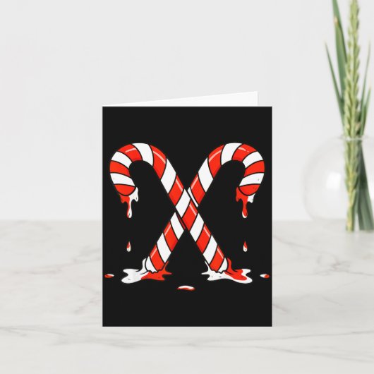 Christmas Candy Cane Drip Boys Girls Kids  Karte (Vorderseite)