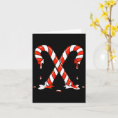 Christmas Candy Cane Drip Boys Girls Kids  Karte (Gelbe Blume)