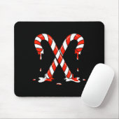 Christmas Candy Cane Drip Boys Girls Kids Mousepad (Mit Mouse)