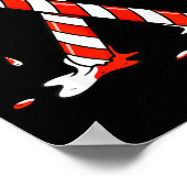 Christmas Candy Cane Drip Boys Girls Kids  Poster (Ecke)