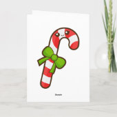 Christmas Candy Cane Feiertagskarte (Rückseite)