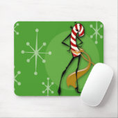 CHRISTMAS CANDY CANE FRAMAN MOUSE PAD MOUSEPAD (Mit Mouse)
