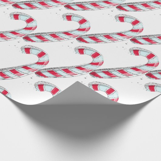 Christmas Candy Cane Geschenkpapier (Ecke)