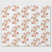 Christmas Candy Cane Geschenkpapier (Flach)
