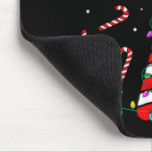 Christmas Candy Cane Hat Santa Xmas Holiday Toddle Mousepad (Ecke)