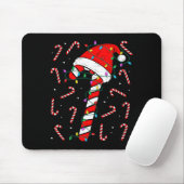 Christmas Candy Cane Hat Santa Xmas Holiday Toddle Mousepad (Mit Mouse)