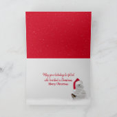 Christmas Candy Cane Heart Feiertagskarte (Innenseite)