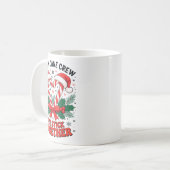Christmas Candy Cane Heart Holiday Family Matching Kaffeetasse (Vorderseite Links)