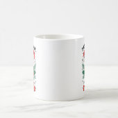 Christmas Candy Cane Heart Holiday Family Matching Kaffeetasse (Mittel)