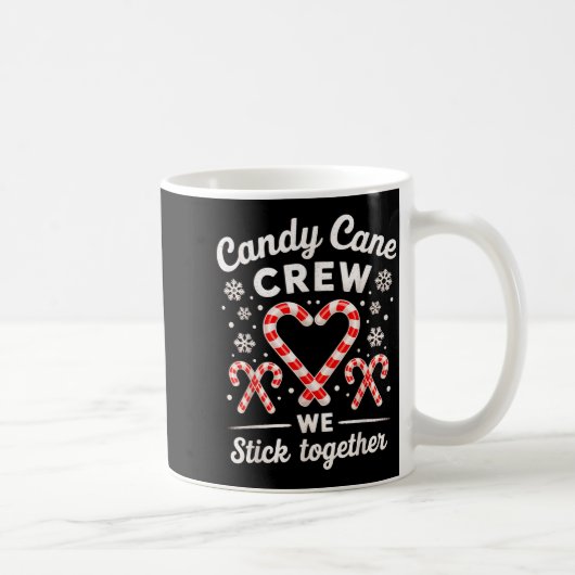 Christmas Candy Cane Heart Holiday Family Matching Kaffeetasse (Rechts)