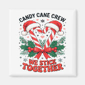 Christmas Candy Cane Heart Holiday Family Matching Magnet (Vorne)