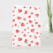 Christmas Candy Cane Heart Karte (Rückseite)