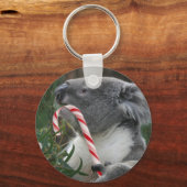 Christmas Candy Cane Koala Schlüsselanhänger (Vorderseite)