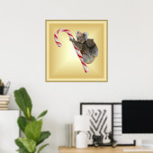 Christmas Candy Cane Koalas Poster (Heimbüro)